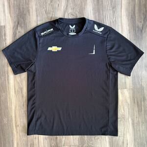 Nascar Racing Castore Spire Motorsports Chevrolet Team Crew Shirt Men's Size XL